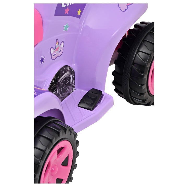 Moto Eléctrica Prinsel Mini Quad Unicornio Lila